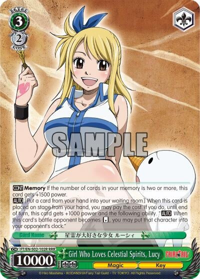 Girl Who Loves Celestial Spirits Lucy (RRR) (2102) [FT/EN-S02] - Weiss Schwarz Single