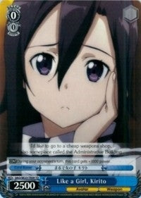 Like a Girl Kirito (2309) [SAO/SE23] - Weiss Schwarz Single