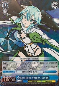 Excellent Sniper Sinon (RRR) (2317) [SAO/SE23] - Weiss Schwarz Single