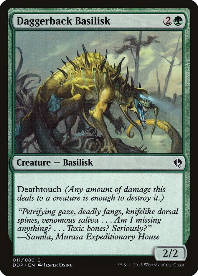 Daggerback Basilisk (11) [DDP] - MTG Single
