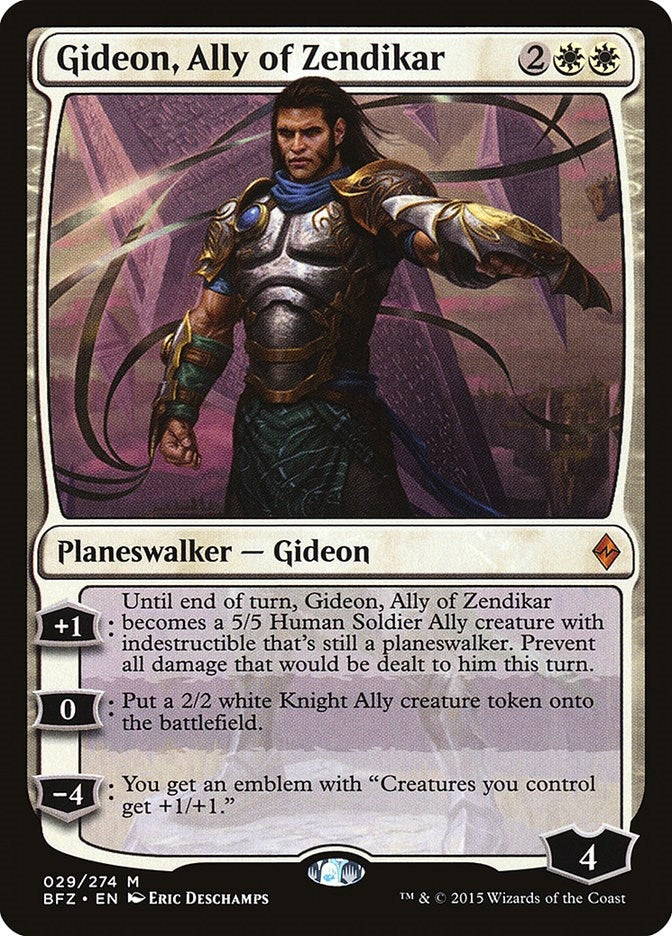 Gideon Ally of Zendikar (29) [BFZ] - MTG Single