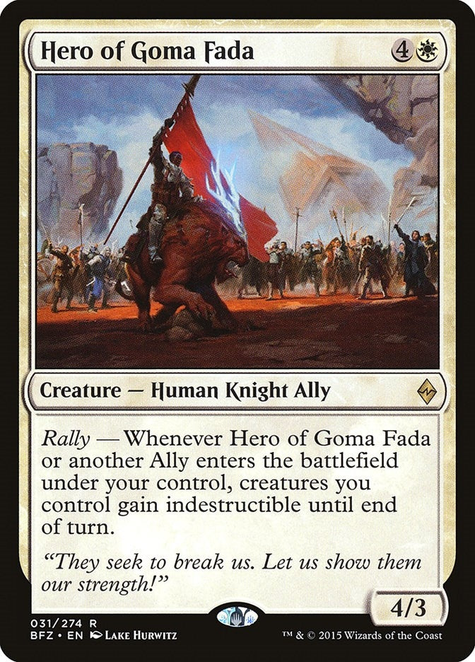 Hero of Goma Fada (31) [BFZ] - MTG Single