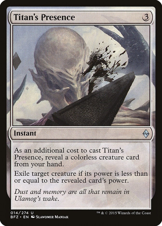 Titan’s Presence (14) [BFZ] - MTG Single