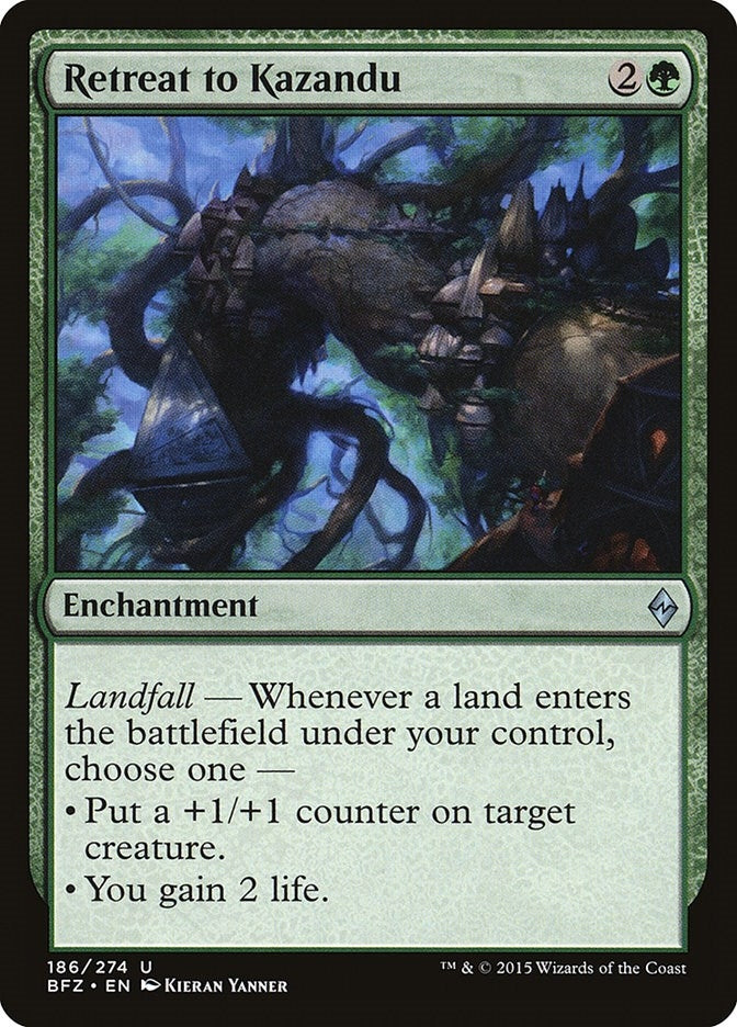 Retreat to Kazandu (186) [BFZ] - MTG Single