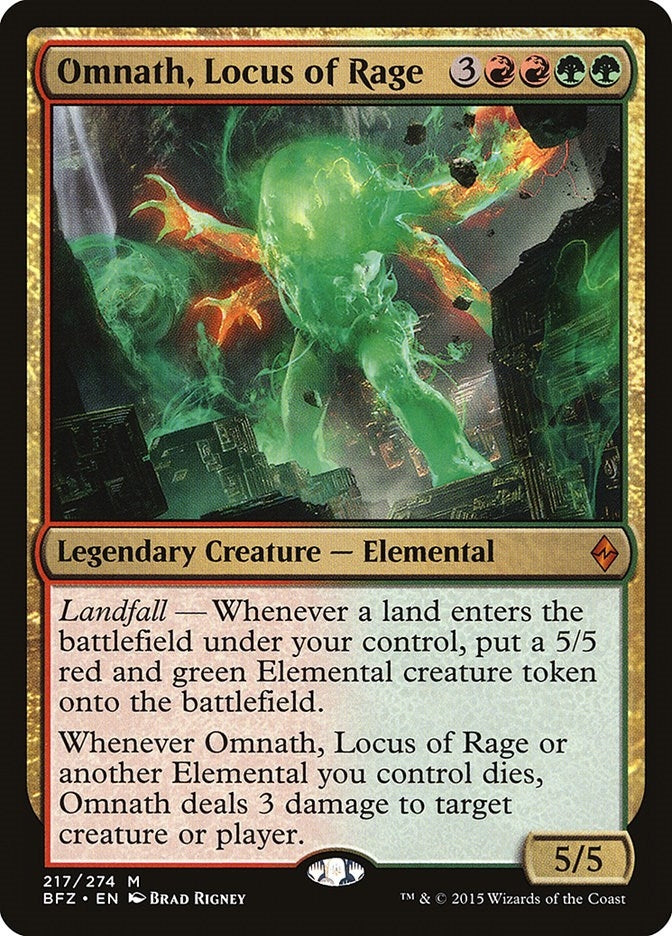 Omnath Locus of Rage (217) [BFZ] - MTG Single