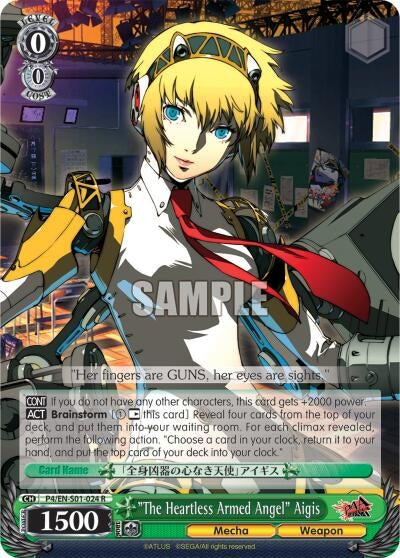 ’The Heartless Armed Angel’ Aigis (401024) [P4/EN-S01] - Weiss Schwarz Single