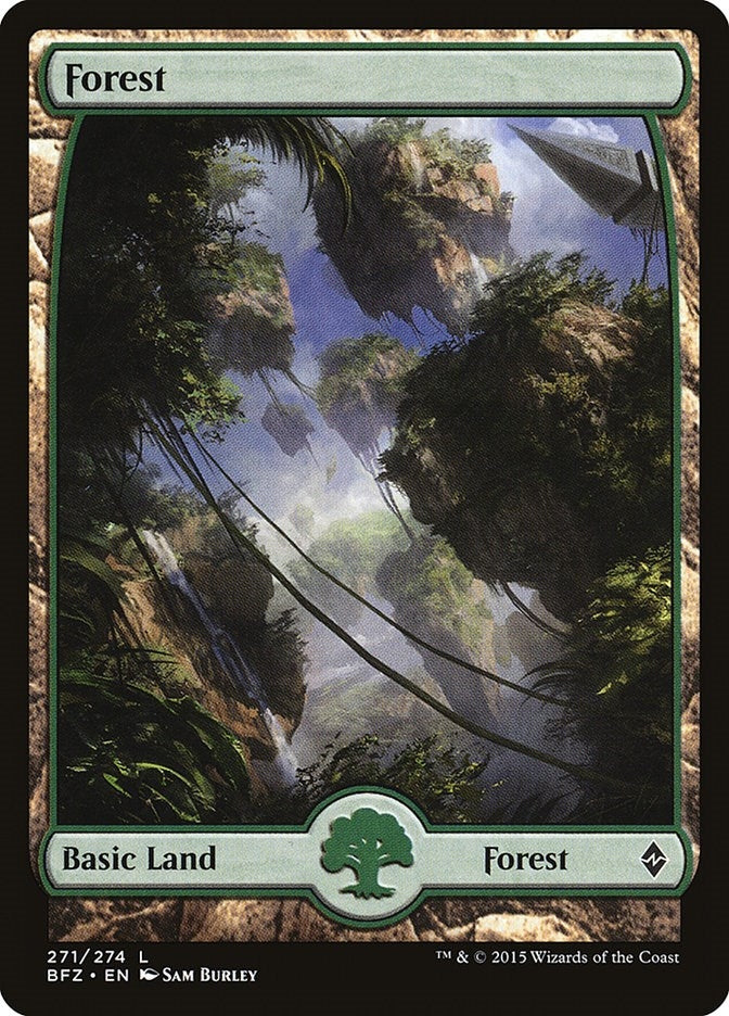 Forest (271) - Full Art (271) [BFZ] - MTG Single
