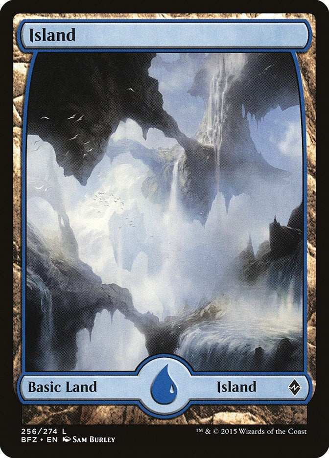 Island (256) - Full Art (256) [BFZ] - MTG Single