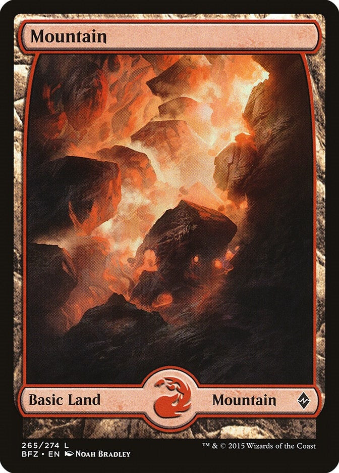 Mountain (265) - Full Art (265) [BFZ] - MTG Single