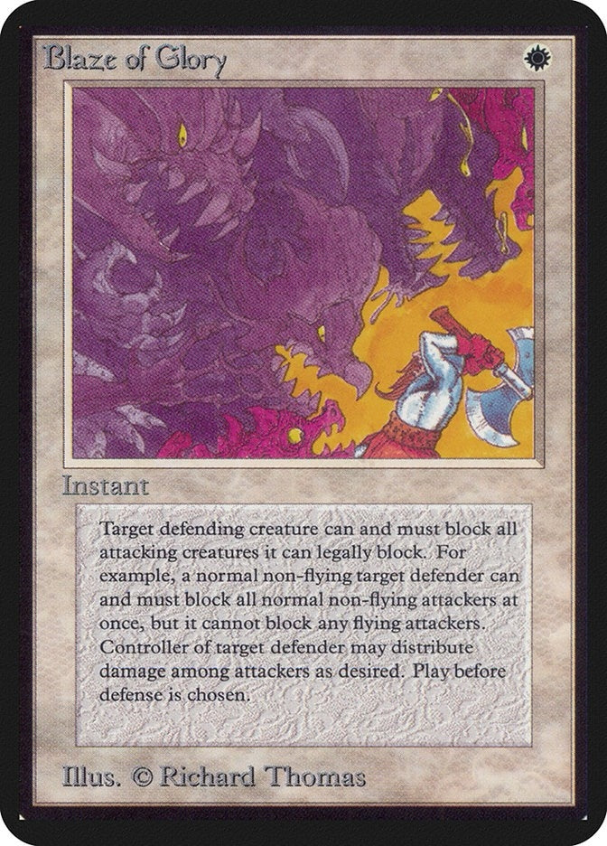 Blaze of Glory [LEA] - MTG Single