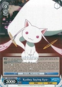 Kyubey Saying Kyu- (35091) [MM/W35] - Weiss Schwarz Single