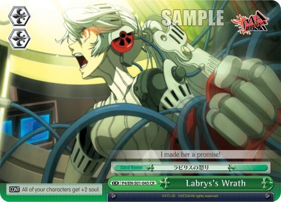 Labrys’s Wrath (401045) [P4/EN-S01] - Weiss Schwarz Single