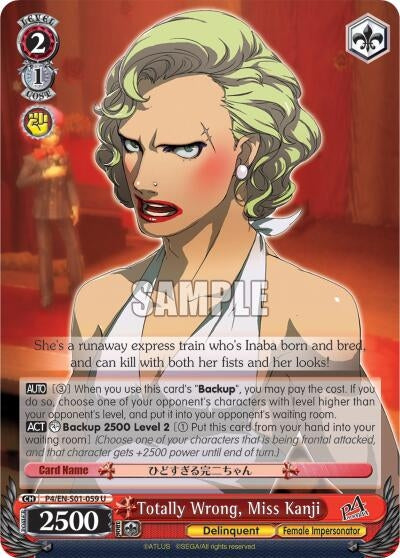 Totally Wrong Miss Kanji (401059) [P4/EN-S01] - Weiss Schwarz Single