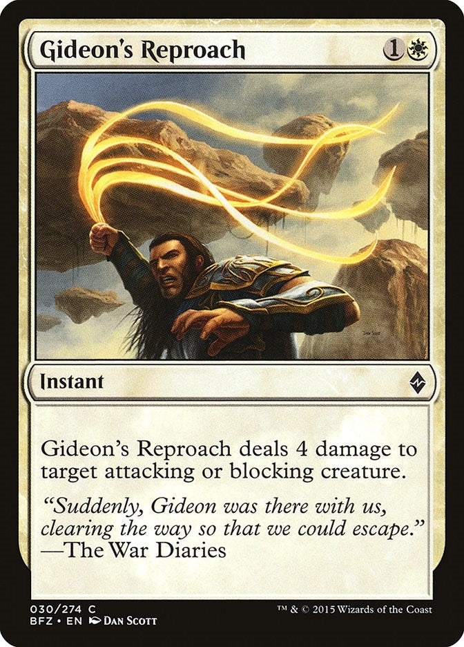 Gideon’s Reproach (30) [BFZ] - MTG Single