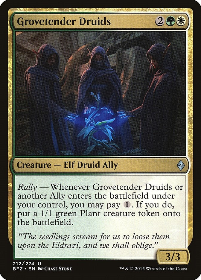 Grovetender Druids (212) [BFZ] - MTG Single