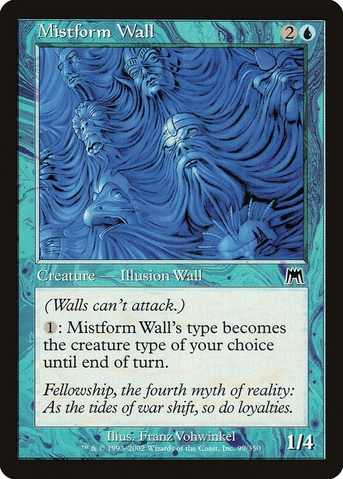 Mistform Wall (99) [ONS] - MTG Single