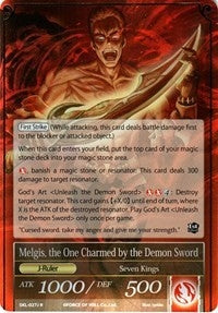 Melgis the Flame King // Melgis the One Charmed by the Demon Sword (27) [SKL] - Force of Will Single
