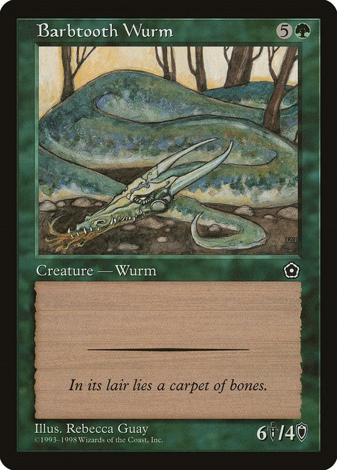 Barbtooth Wurm [P02] - MTG Single