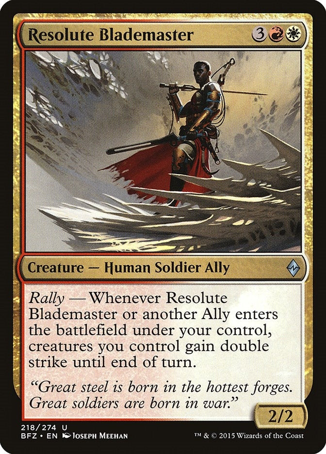 Resolute Blademaster (218) [BFZ] - MTG Single