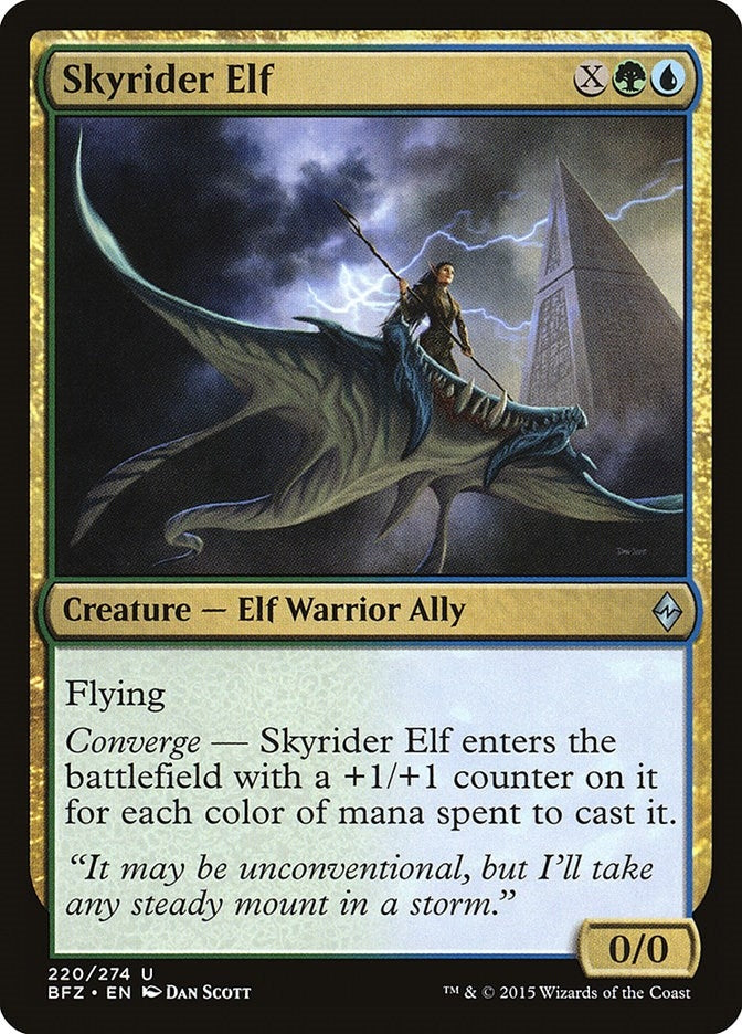 Skyrider Elf (220) [BFZ] - MTG Single