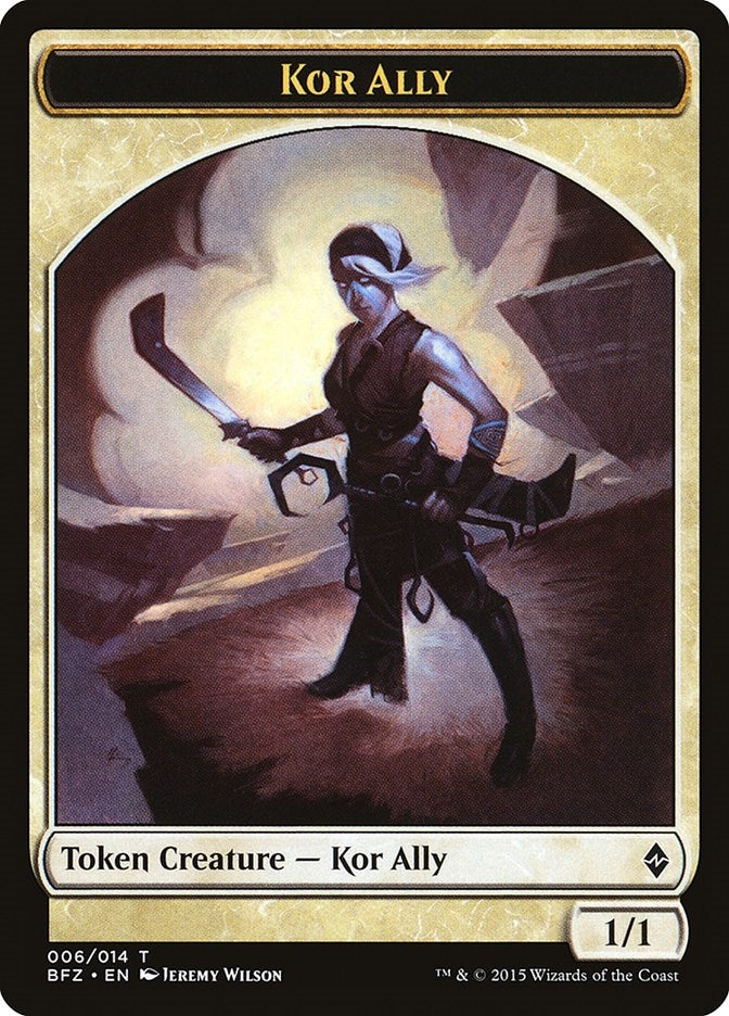 Kor Ally Token (0) [BFZ] - MTG Single
