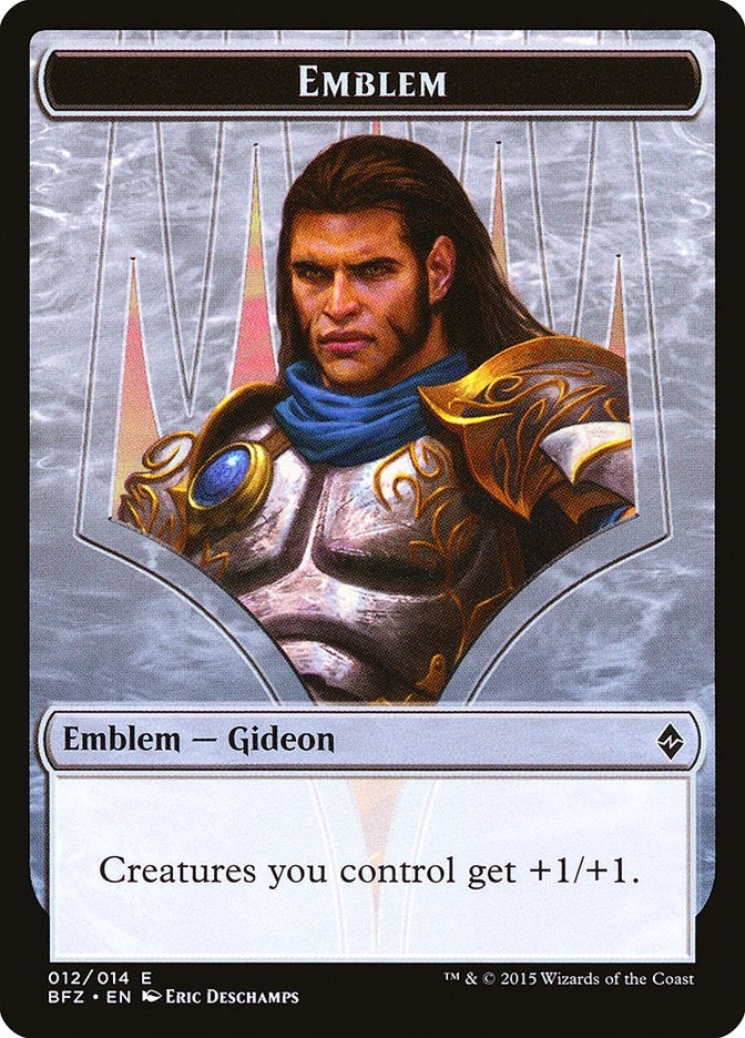 Emblem - Gideon Ally of Zendikar (0) [BFZ] - MTG Single