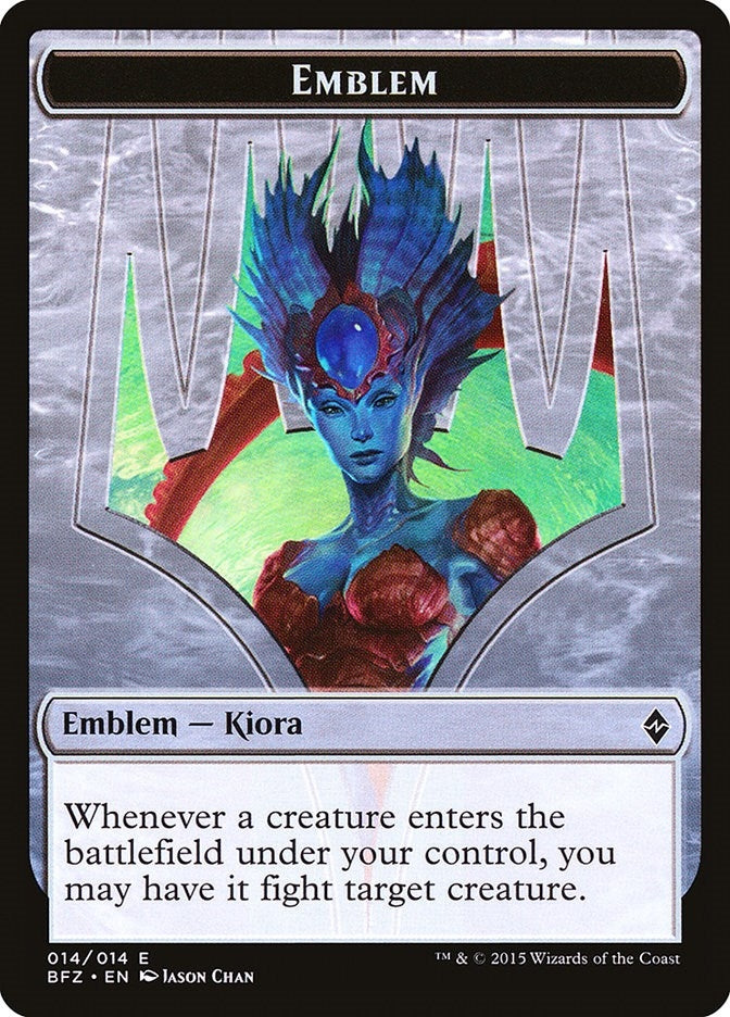 Emblem - Kiora Master of the Depths (0) [BFZ] - MTG Single