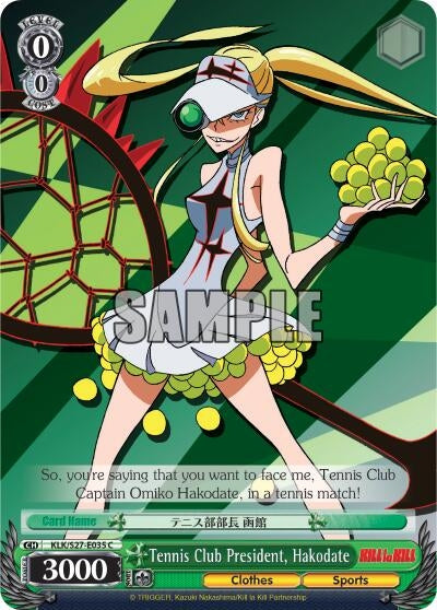 Tennis Club President Hakodate (27035) [KLK/S27] - Weiss Schwarz Single