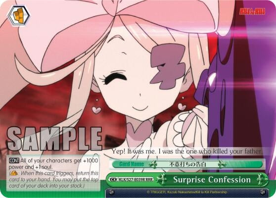 Surprise Confession (RRR) (27039) [KLK/S27] - Weiss Schwarz Single