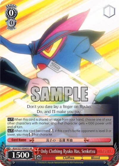 Only Clothing Ryuko Has Senketsu (SR) (27045) [KLK/S27] - Weiss Schwarz Single