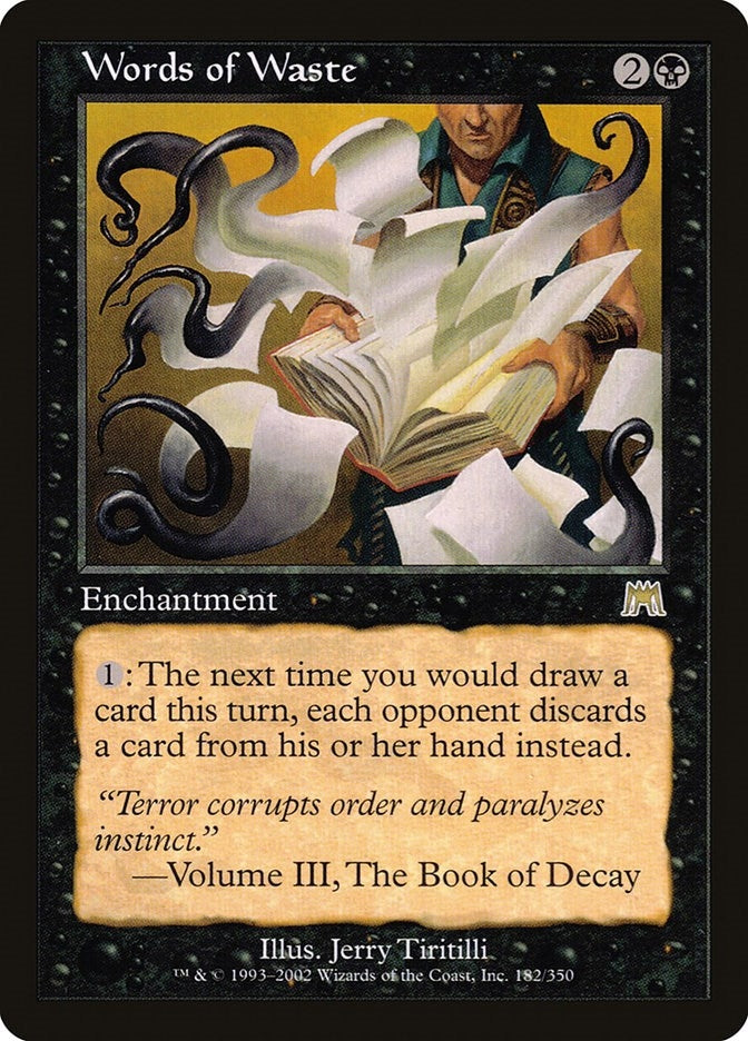 Words of Waste (182) [ONS] - MTG Single