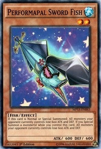 Performapal Sword Fish (15063) (MP15) - YuGiOh Single