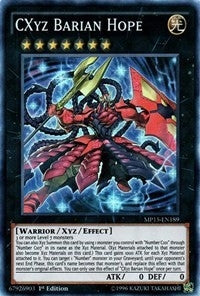 CXyz Barian Hope (15189) (MP15) - YuGiOh Single