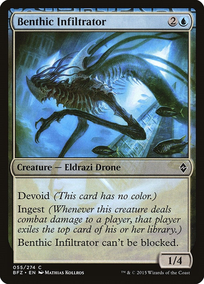 Benthic Infiltrator (55) [BFZ] - MTG Single