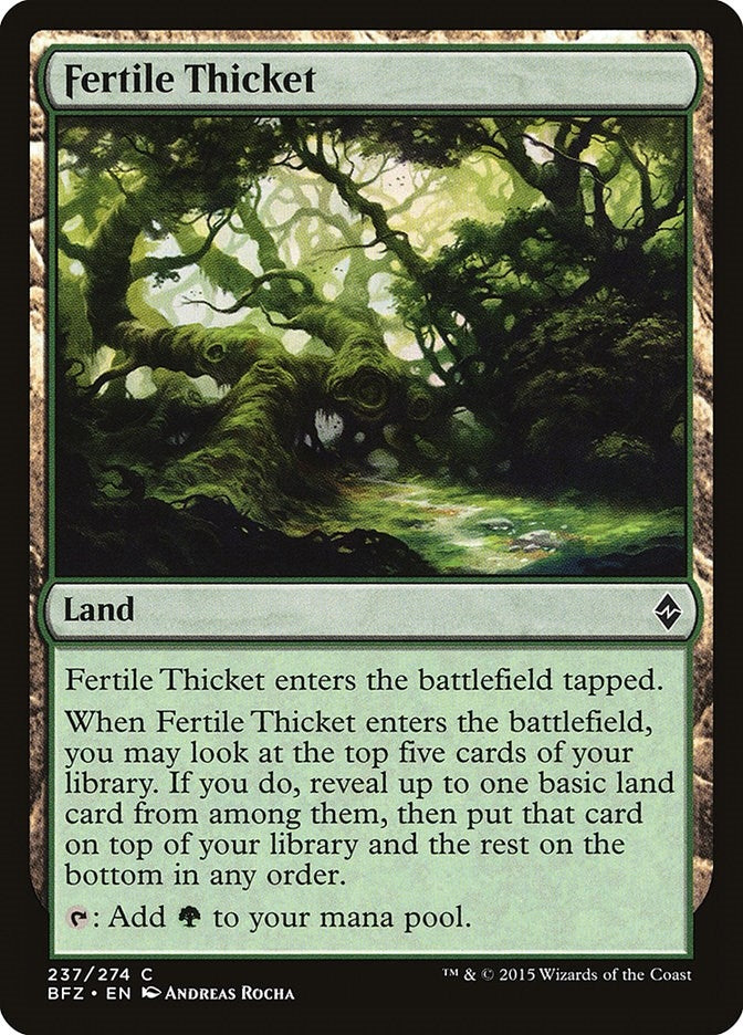 Fertile Thicket (237) [BFZ] - MTG Single