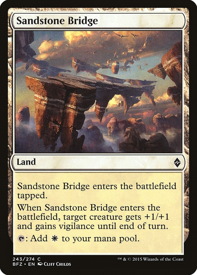 Sandstone Bridge (243) [BFZ] - MTG Single