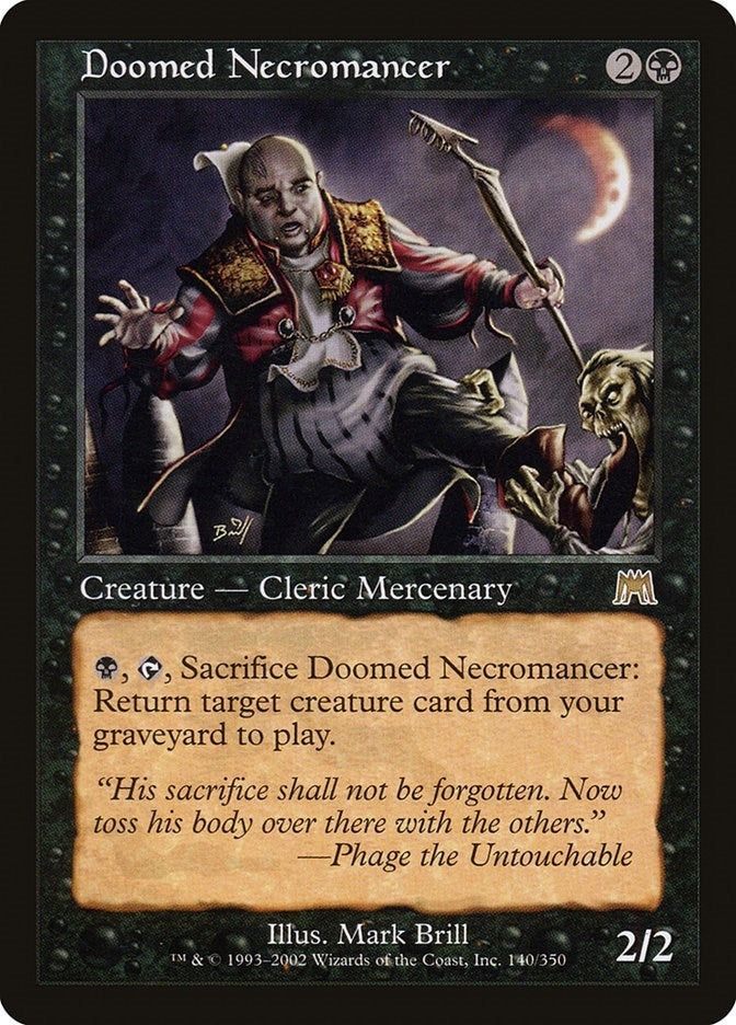 Doomed Necromancer (140) [ONS] - MTG Single