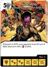 Sinestro - Greatest Lantern of them All (23) [WOL] - Dice Masters Single