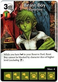 Beast Boy - Changeling (77) [WOL] - Dice Masters Single