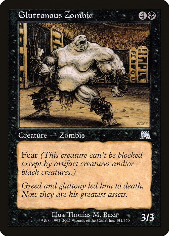 Gluttonous Zombie (151) [ONS] - MTG Single
