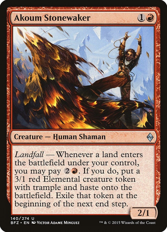 Akoum Stonewaker (140) [BFZ] - MTG Single