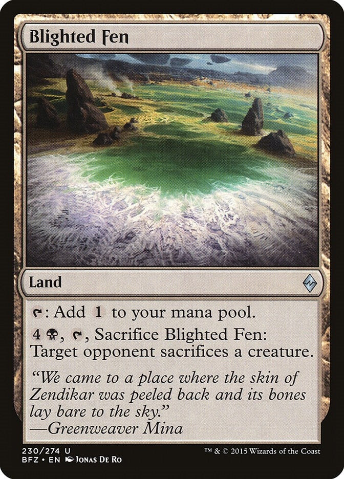 Blighted Fen (230) [BFZ] - MTG Single