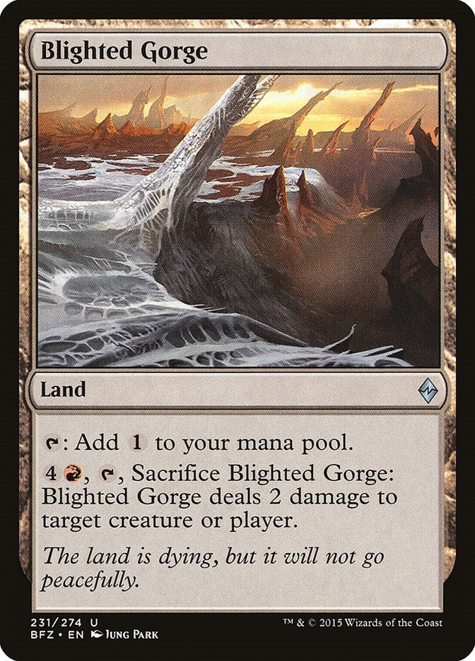 Blighted Gorge (231) [BFZ] - MTG Single