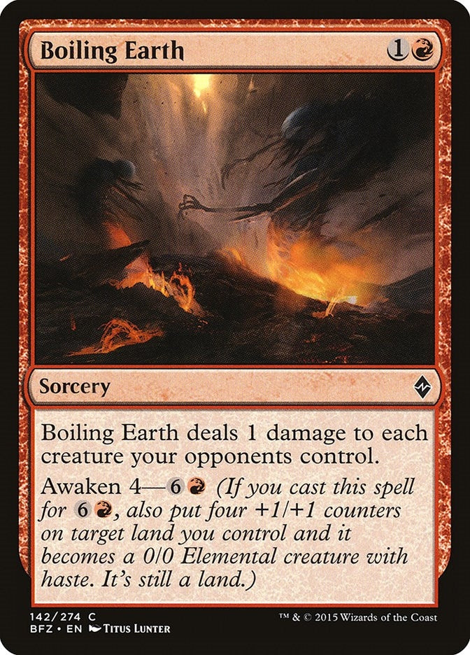 Boiling Earth (142) [BFZ] - MTG Single