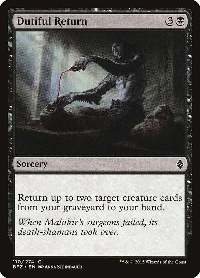 Dutiful Return (110) [BFZ] - MTG Single