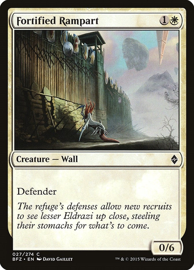 Fortified Rampart (27) [BFZ] - MTG Single