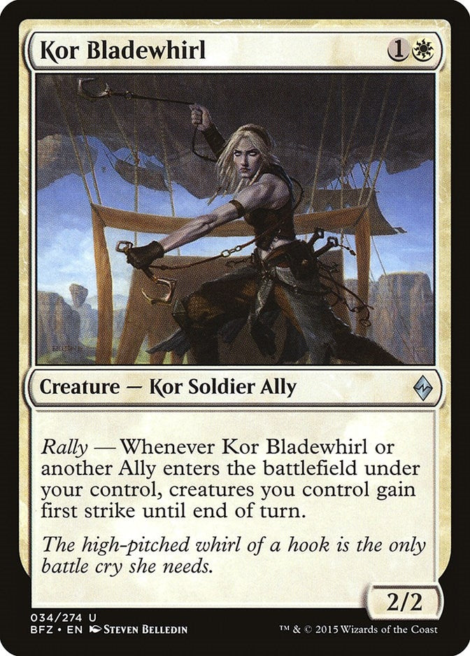 Kor Bladewhirl (34) [BFZ] - MTG Single