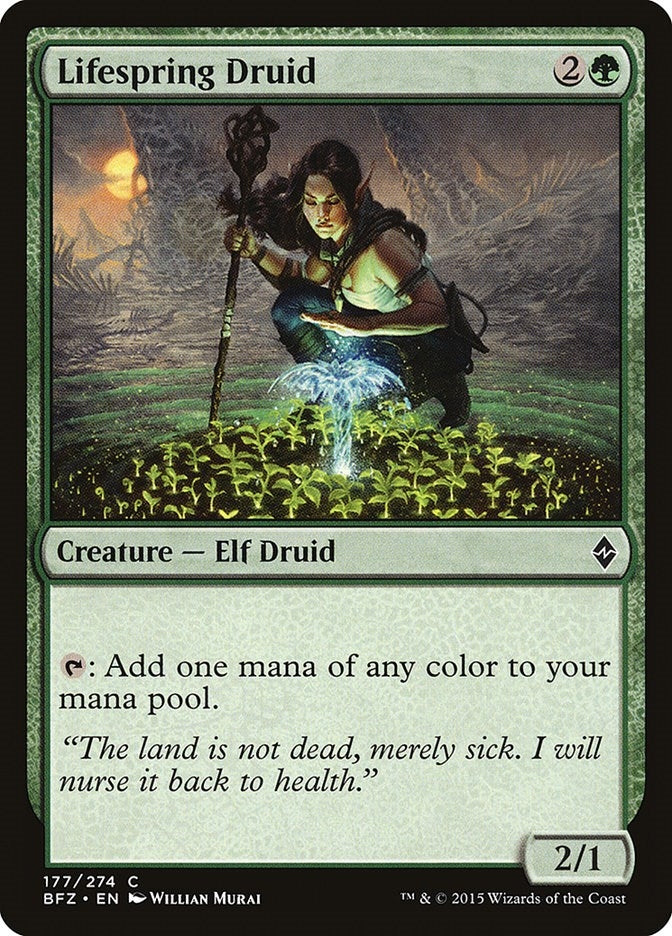 Lifespring Druid (177) [BFZ] - MTG Single