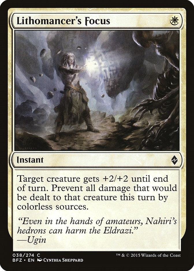 Lithomancer’s Focus (38) [BFZ] - MTG Single