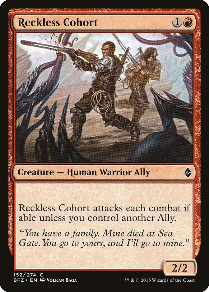 Reckless Cohort (152) [BFZ] - MTG Single